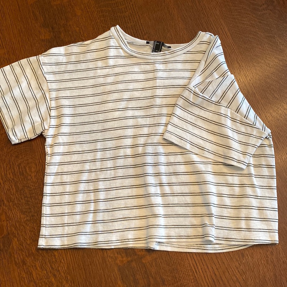 boxy striped tee